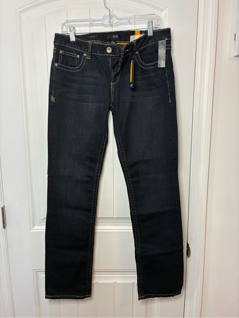 a.n.a Women’s Black Straight Leg Jeans